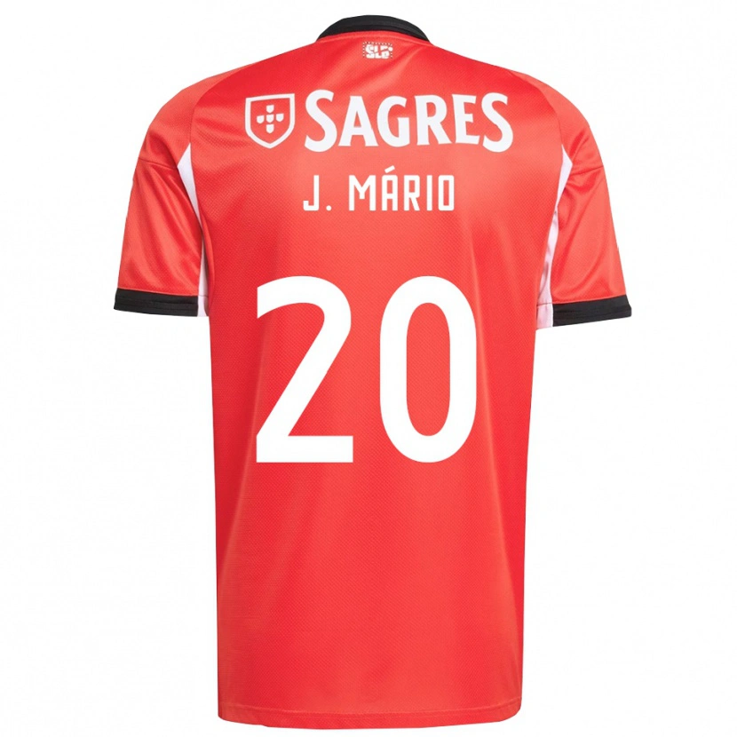 Danxen Mann Joao Mario #20 Rød Hvit Hjemmetrøye Drakt Trøye 2025/26 Skjorter T-Skjorte