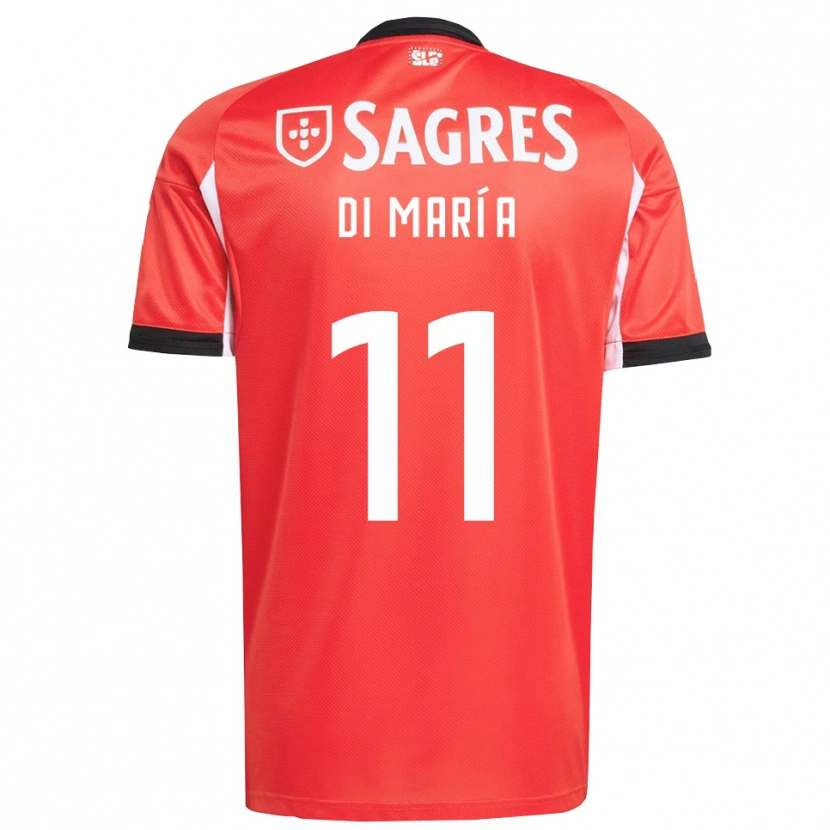 Danxen Mann Angel Di Maria #11 Rød Hvit Hjemmetrøye Drakt Trøye 2025/26 Skjorter T-Skjorte