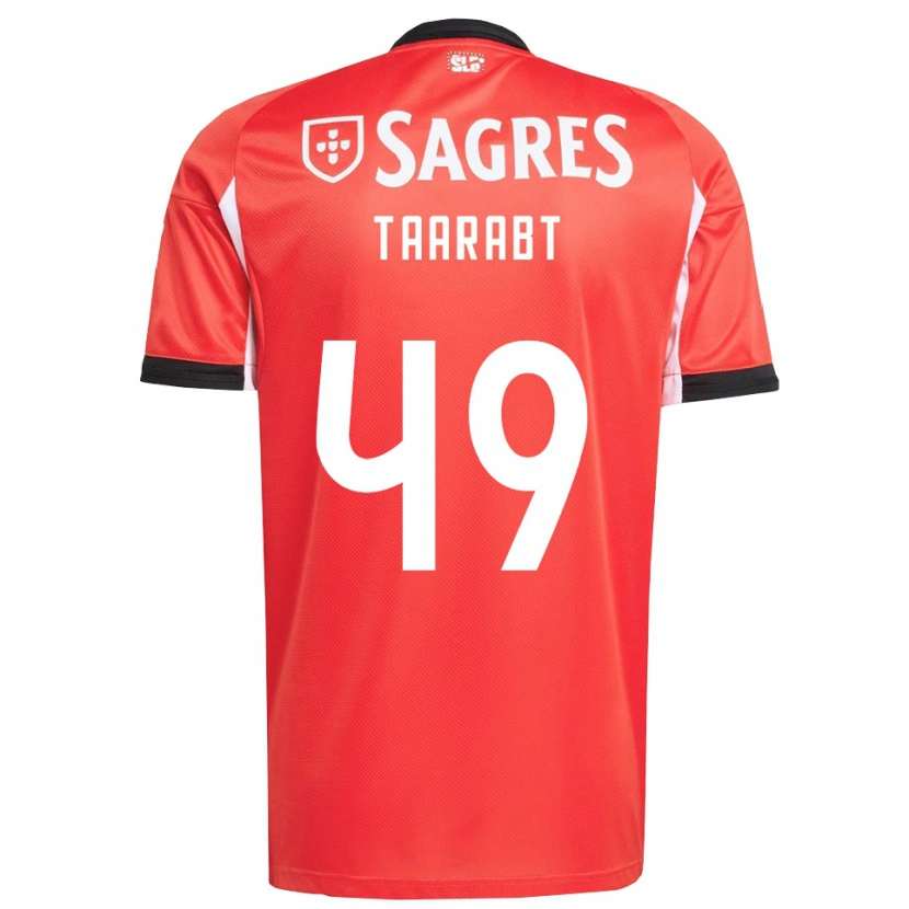 Danxen Mann Adel Taarabt #49 Rød Hvit Hjemmetrøye Drakt Trøye 2025/26 Skjorter T-Skjorte