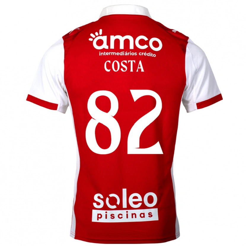 Danxen Mann Gui Costa #82 Rød Hvit Hjemmetrøye Drakt Trøye 2025/26 Skjorter T-Skjorte