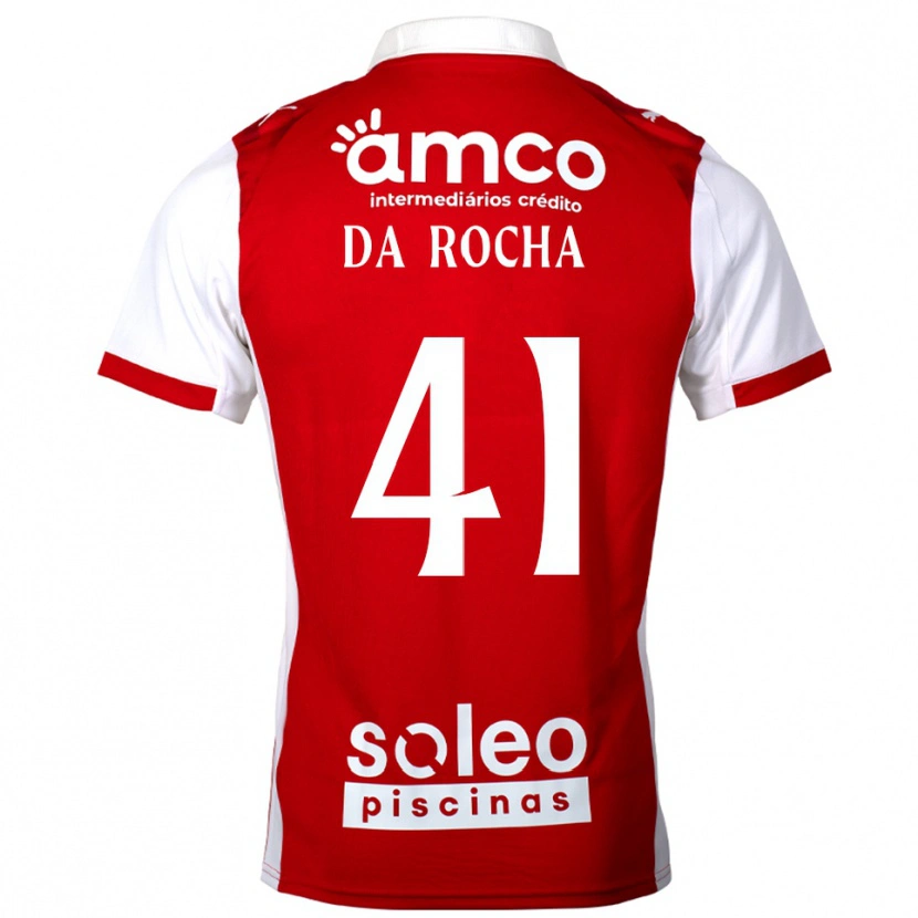 Danxen Mann Yanis Da Rocha #41 Rød Hvit Hjemmetrøye Drakt Trøye 2025/26 Skjorter T-Skjorte