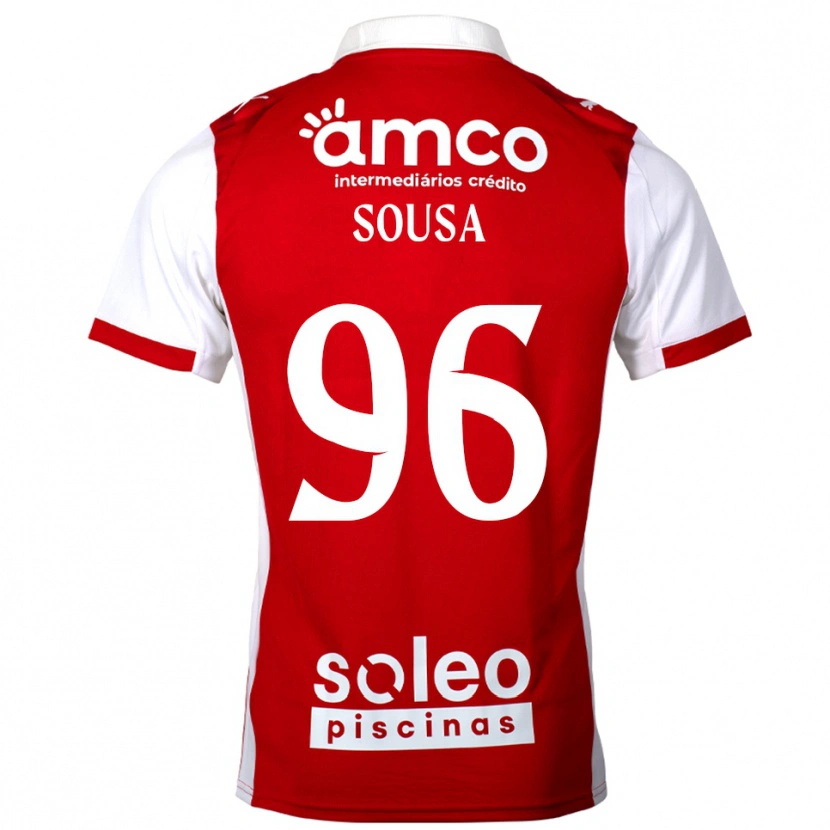 Danxen Mann Afonso Sousa #96 Rød Hvit Hjemmetrøye Drakt Trøye 2025/26 Skjorter T-Skjorte