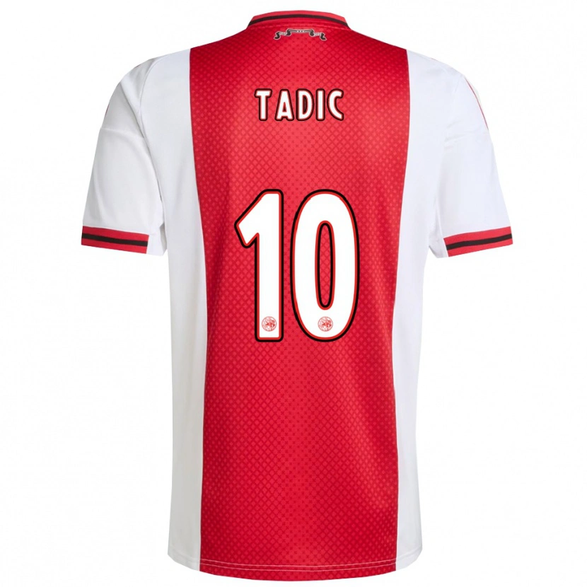 Danxen Mann Dusan Tadic #10 Rød Hvit Hjemmetrøye Drakt Trøye 2025/26 Skjorter T-Skjorte