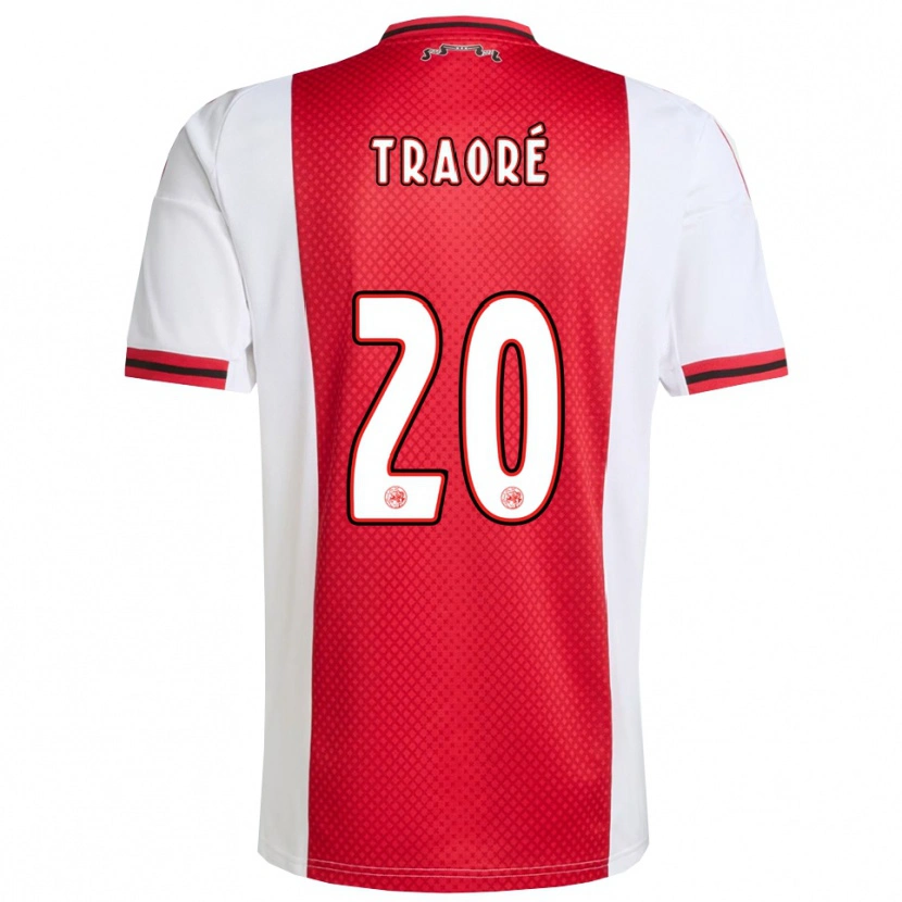 Danxen Mann Bertrand Traoré #20 Rød Hvit Hjemmetrøye Drakt Trøye 2025/26 Skjorter T-Skjorte