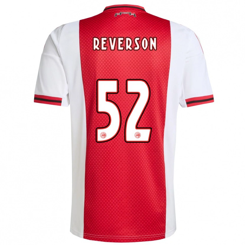 Danxen Mann Paul Reverson #52 Rød Hvit Hjemmetrøye Drakt Trøye 2025/26 Skjorter T-Skjorte