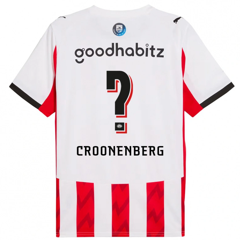 Danxen Mann Luca Croonenberg #0 Rød Hvit Hjemmetrøye Drakt Trøye 2025/26 Skjorter T-Skjorte