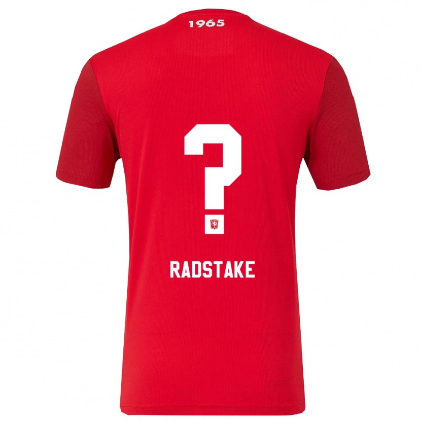 Danxen Mann Ruben Radstake #0 Rød Hvit Hjemmetrøye Drakt Trøye 2025/26 Skjorter T-Skjorte