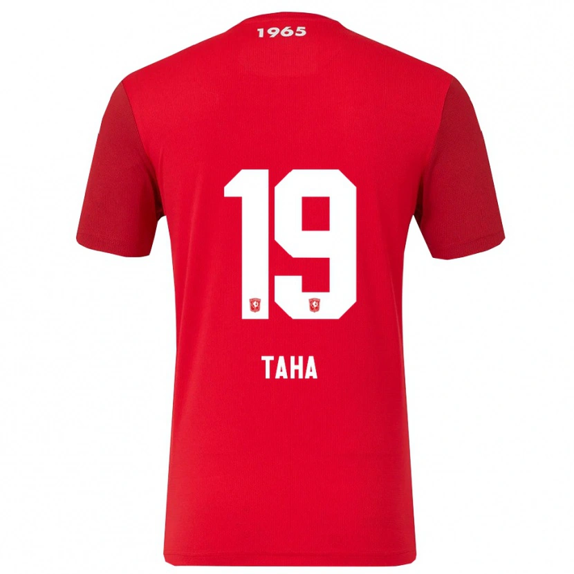 Danxen Mann Younes Taha #19 Rød Hvit Hjemmetrøye Drakt Trøye 2025/26 Skjorter T-Skjorte
