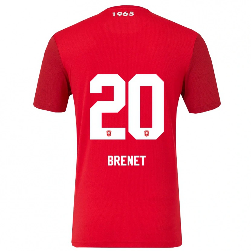 Danxen Mann Joshua Brenet #20 Rød Hvit Hjemmetrøye Drakt Trøye 2025/26 Skjorter T-Skjorte