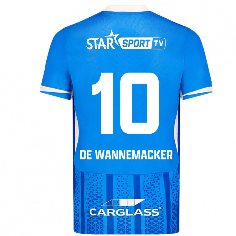 Danxen Mann August De Wannemacker #10 Blå Hvit Hjemmetrøye Drakt Trøye 2025/26 Skjorter T-Skjorte