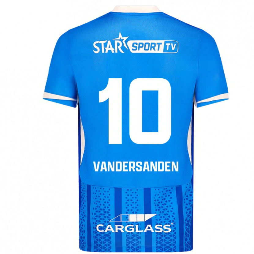 Danxen Mann Sien Vandersanden #10 Blå Hvit Hjemmetrøye Drakt Trøye 2025/26 Skjorter T-Skjorte