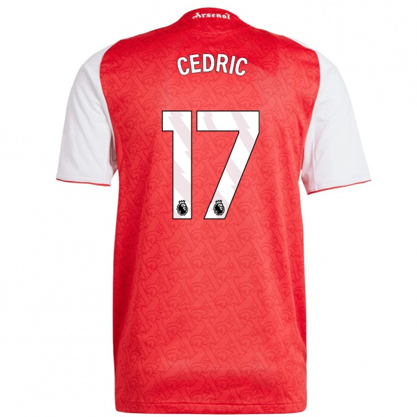 Danxen Mann Cedric Soares #17 Rød Hvit Hjemmetrøye Drakt Trøye 2025/26 Skjorter T-Skjorte