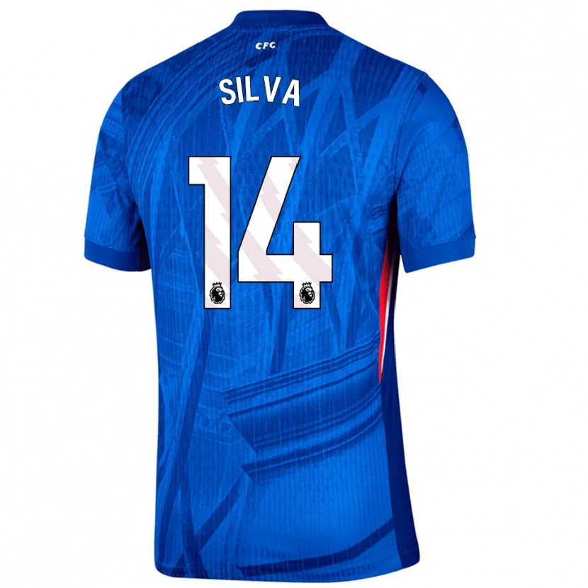 Danxen Mann Isago Silva #14 Blå Hvit Hjemmetrøye Drakt Trøye 2025/26 Skjorter T-Skjorte