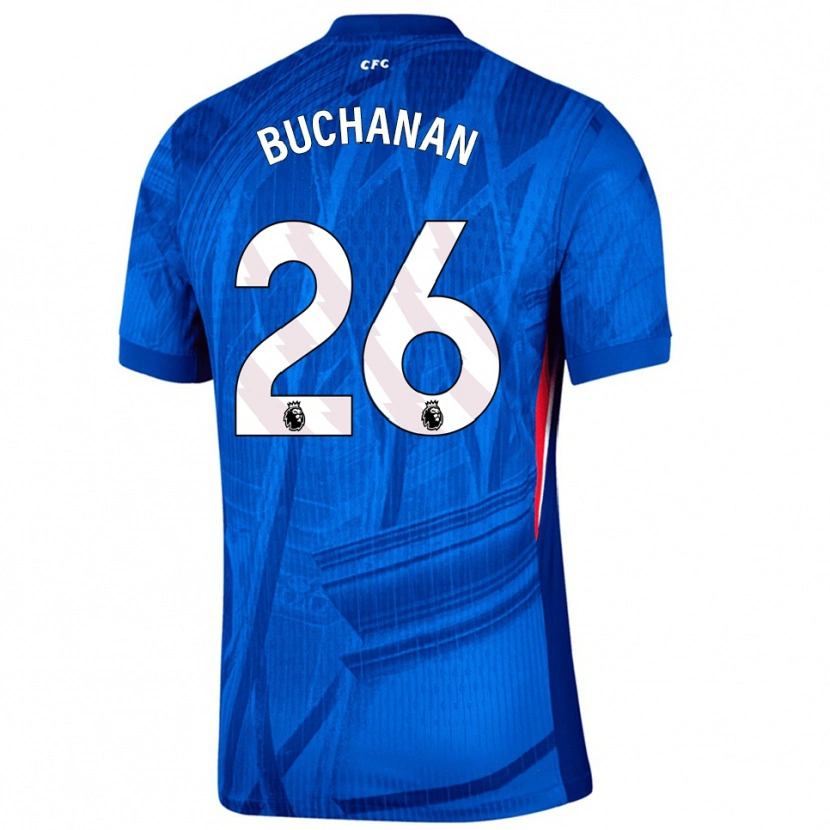 Danxen Mann Kadeisha Buchanan #26 Blå Hvit Hjemmetrøye Drakt Trøye 2025/26 Skjorter T-Skjorte