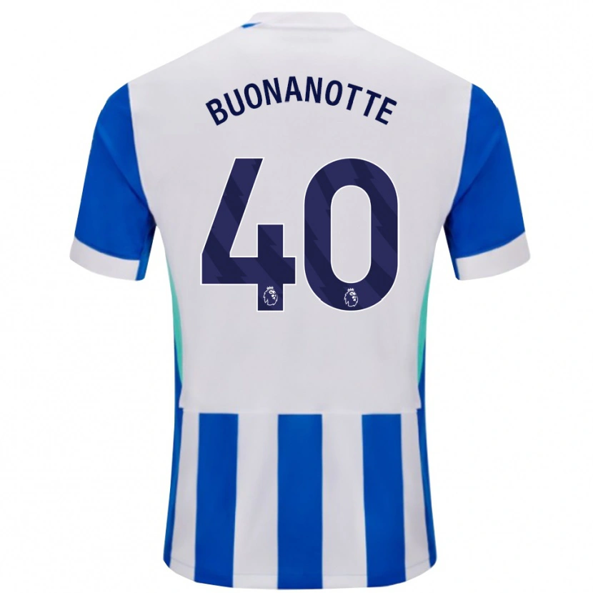 Danxen Mann Facundo Buonanotte #40 Blå Hvit Hjemmetrøye Drakt Trøye 2025/26 Skjorter T-Skjorte