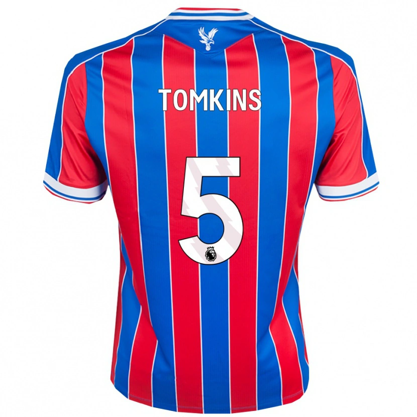 Danxen Mann James Tomkins #5 Blå Rød Hvit Hjemmetrøye Drakt Trøye 2025/26 Skjorter T-Skjorte