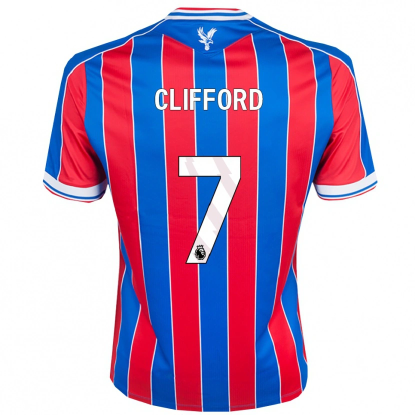 Danxen Mann Charley Clifford #7 Blå Rød Hvit Hjemmetrøye Drakt Trøye 2025/26 Skjorter T-Skjorte