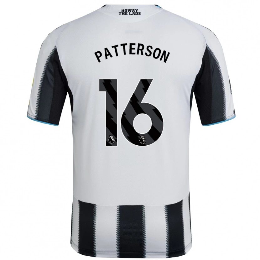 Danxen Mann Jack Patterson #16 Svart Hvit Hjemmetrøye Drakt Trøye 2025/26 Skjorter T-Skjorte