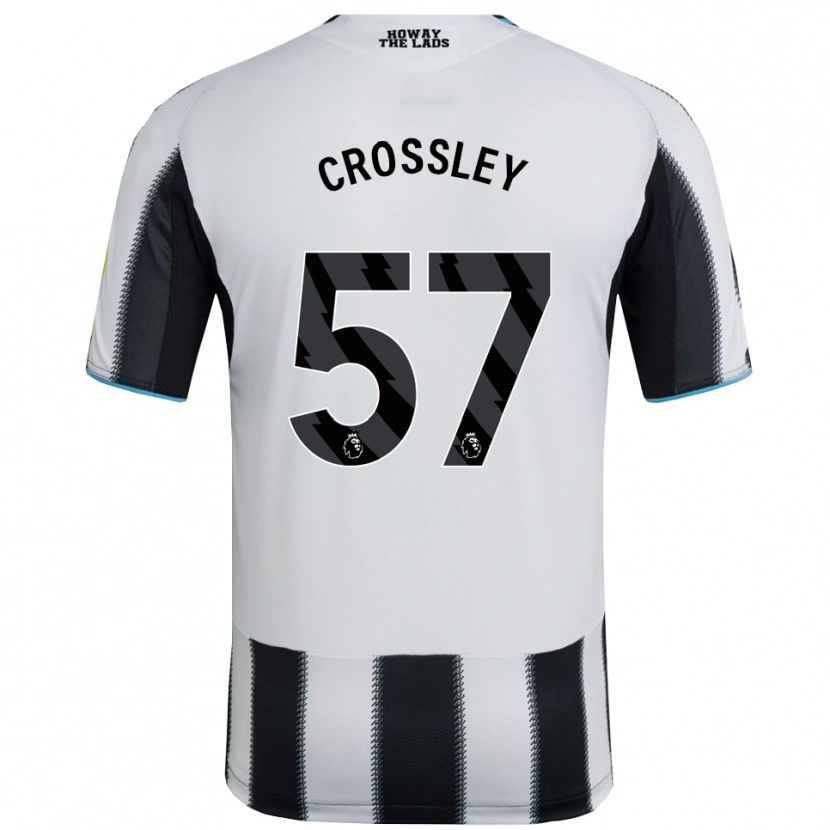 Danxen Mann Kyle Crossley #57 Svart Hvit Hjemmetrøye Drakt Trøye 2025/26 Skjorter T-Skjorte