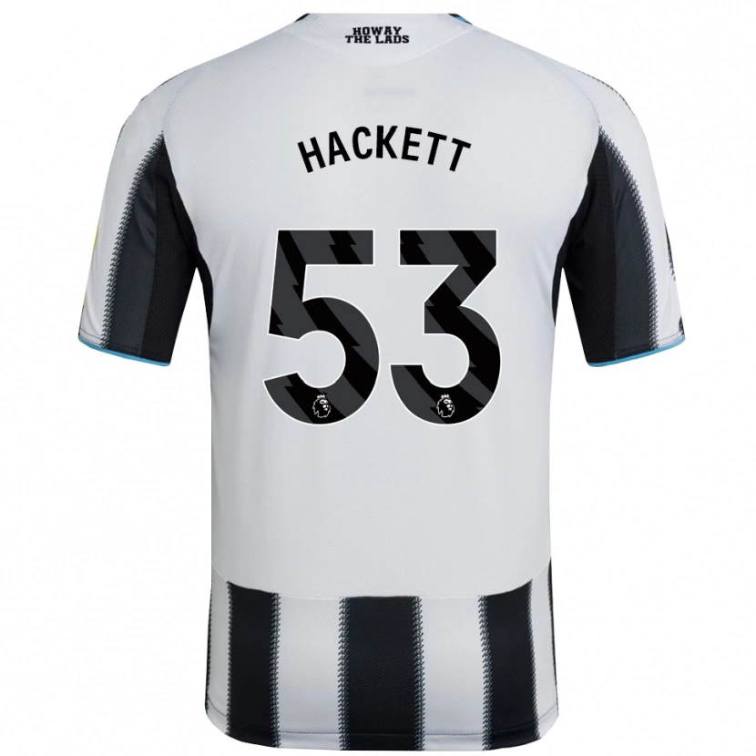 Danxen Mann Jordan Hackett #53 Svart Hvit Hjemmetrøye Drakt Trøye 2025/26 Skjorter T-Skjorte