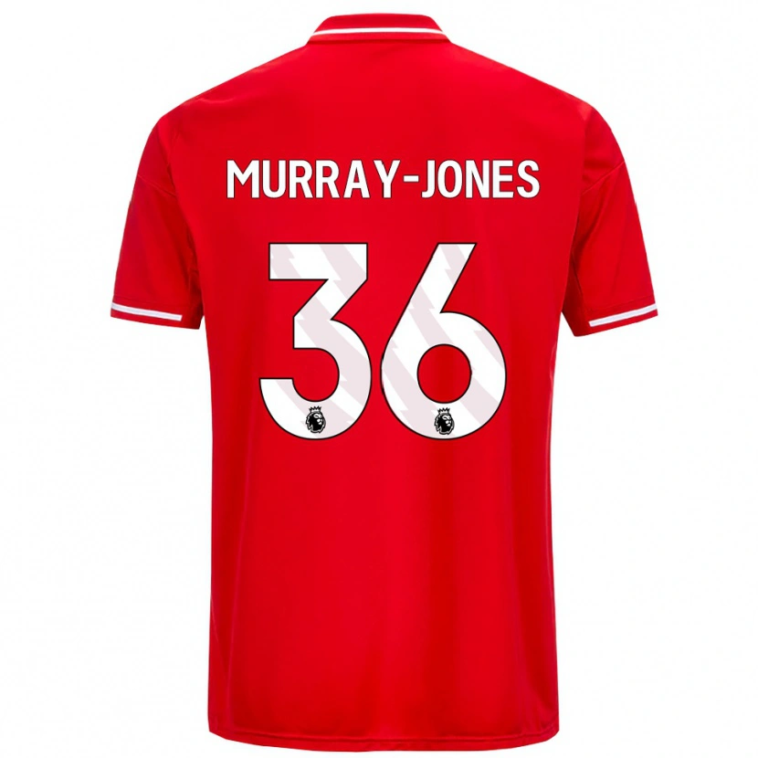 Danxen Mann George Murray-Jones #36 Rød Hvit Hjemmetrøye Drakt Trøye 2025/26 Skjorter T-Skjorte