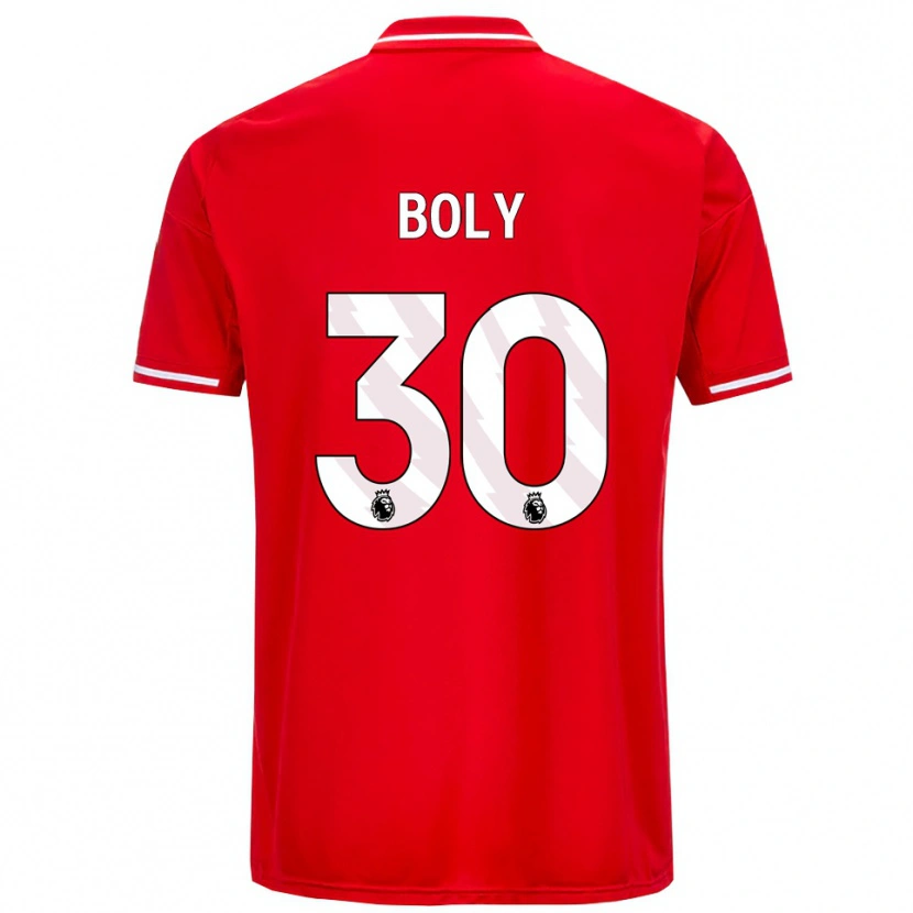 Danxen Mann Willy Boly #30 Rød Hvit Hjemmetrøye Drakt Trøye 2025/26 Skjorter T-Skjorte