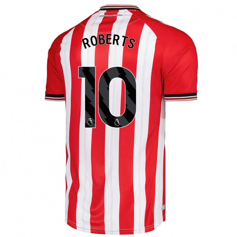 Danxen Mann Patrick Roberts #10 Rød Hvit Hjemmetrøye Drakt Trøye 2025/26 Skjorter T-Skjorte