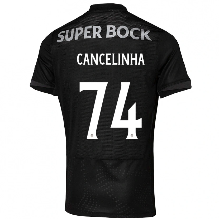 Danxen Mann Érica Cancelinha #74 Svart Hvit Bortetrøye Drakt Trøye 2025/26 Skjorter T-Skjorte