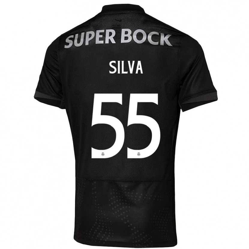 Danxen Mann José Silva #55 Svart Hvit Bortetrøye Drakt Trøye 2025/26 Skjorter T-Skjorte