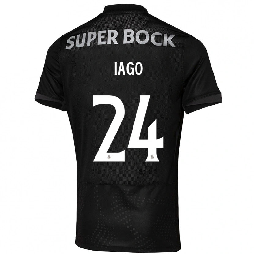 Danxen Mann Paulo Iago #24 Svart Hvit Bortetrøye Drakt Trøye 2025/26 Skjorter T-Skjorte