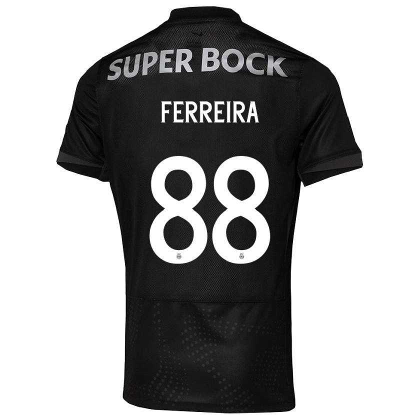 Danxen Mann Tiago Ferreira #88 Svart Hvit Bortetrøye Drakt Trøye 2025/26 Skjorter T-Skjorte