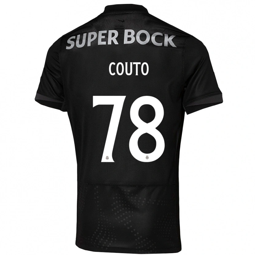 Danxen Mann Mauro Couto #78 Svart Hvit Bortetrøye Drakt Trøye 2025/26 Skjorter T-Skjorte