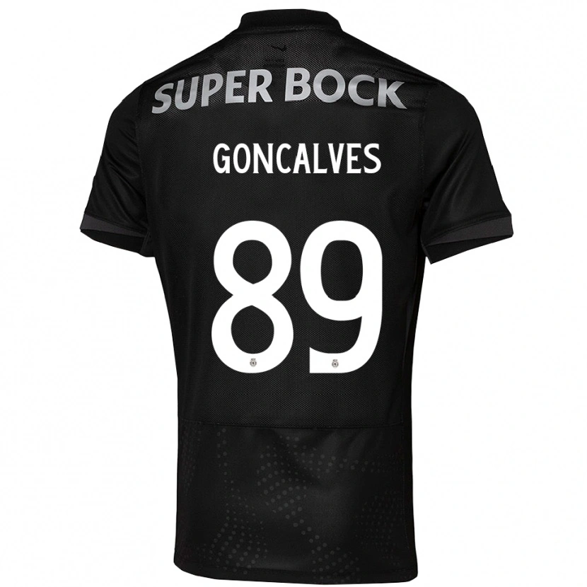 Danxen Mann Andre Goncalves #89 Svart Hvit Bortetrøye Drakt Trøye 2025/26 Skjorter T-Skjorte