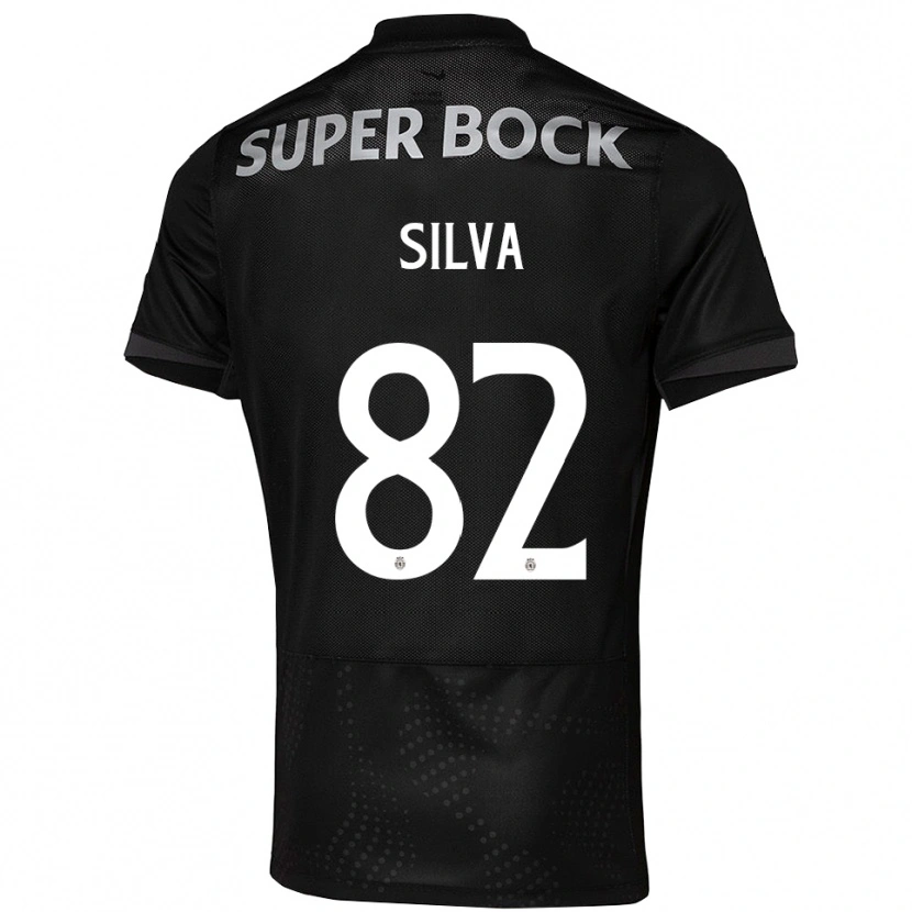 Danxen Mann Gabriel Silva #82 Svart Hvit Bortetrøye Drakt Trøye 2025/26 Skjorter T-Skjorte