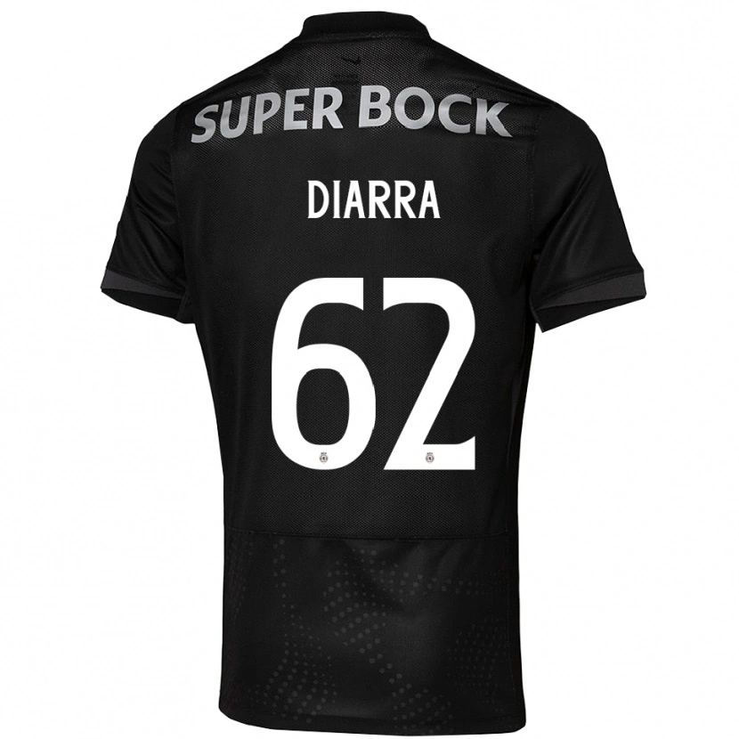 Danxen Mann Ibrahim Diarra #62 Svart Hvit Bortetrøye Drakt Trøye 2025/26 Skjorter T-Skjorte
