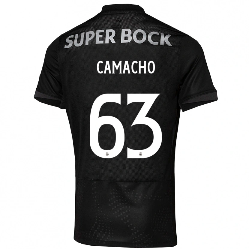 Danxen Mann Rafael Camacho #63 Svart Hvit Bortetrøye Drakt Trøye 2025/26 Skjorter T-Skjorte