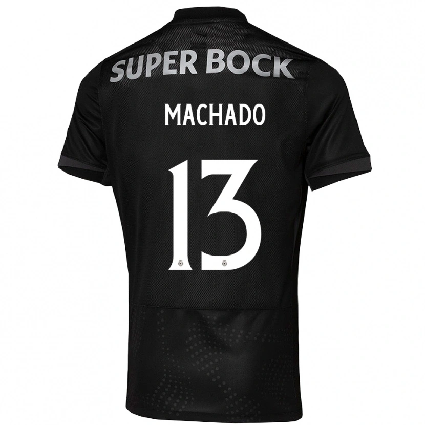 Danxen Mann Francisco Machado #13 Svart Hvit Bortetrøye Drakt Trøye 2025/26 Skjorter T-Skjorte