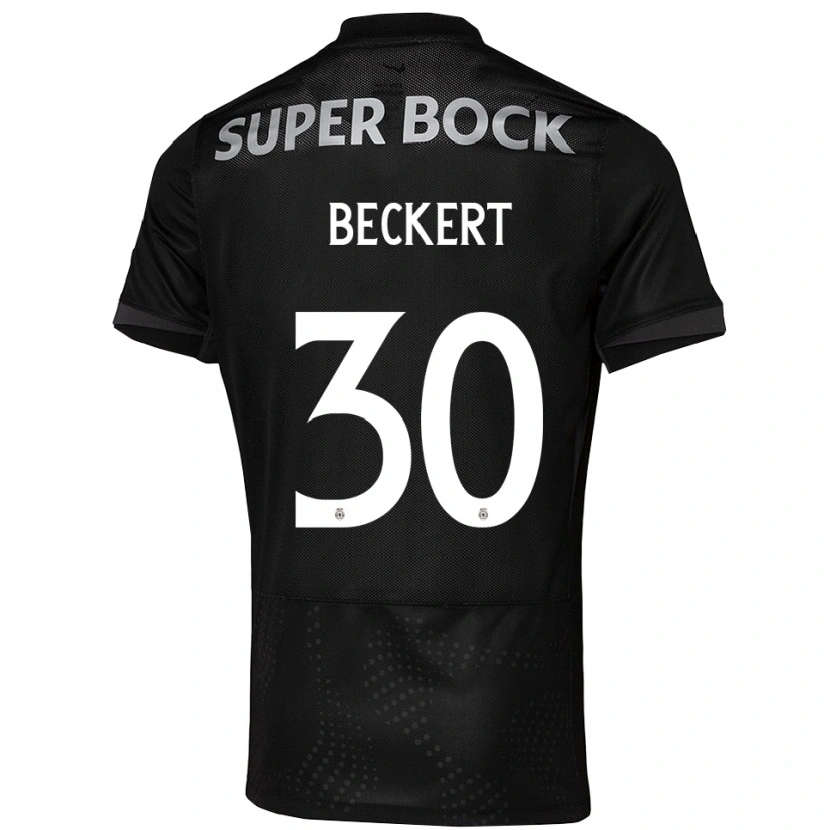 Danxen Mann Carolina Beckert #30 Svart Hvit Bortetrøye Drakt Trøye 2025/26 Skjorter T-Skjorte