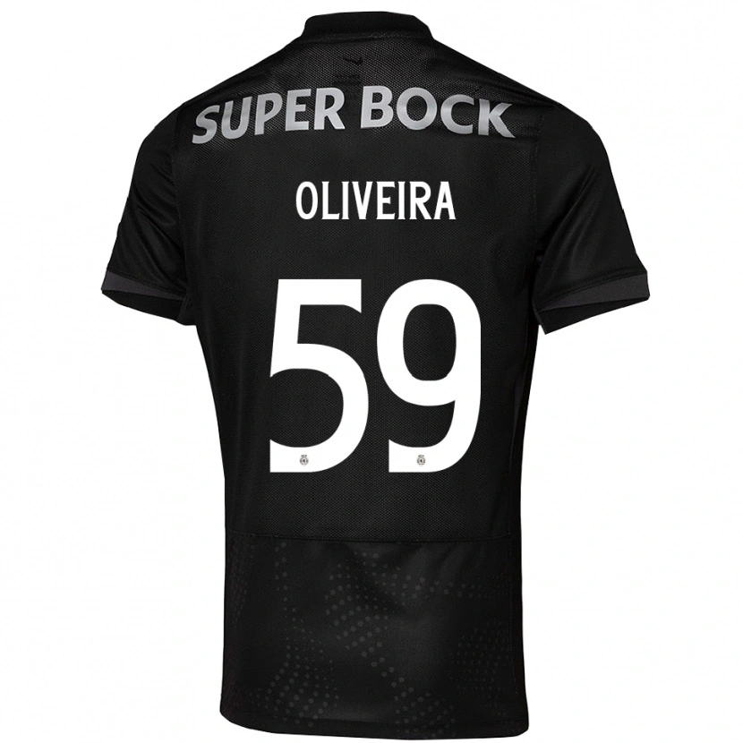Danxen Mann Kauã Oliveira #59 Svart Hvit Bortetrøye Drakt Trøye 2025/26 Skjorter T-Skjorte