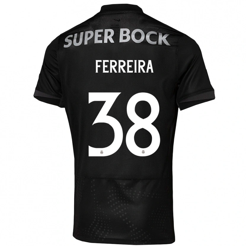 Danxen Mann Marta Ferreira #38 Svart Hvit Bortetrøye Drakt Trøye 2025/26 Skjorter T-Skjorte