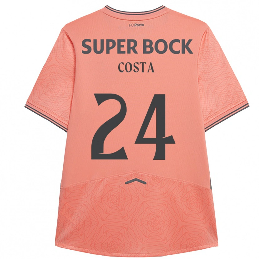 Danxen Mann João Costa #24 Rosa Marineblå Bortetrøye Drakt Trøye 2025/26 Skjorter T-Skjorte
