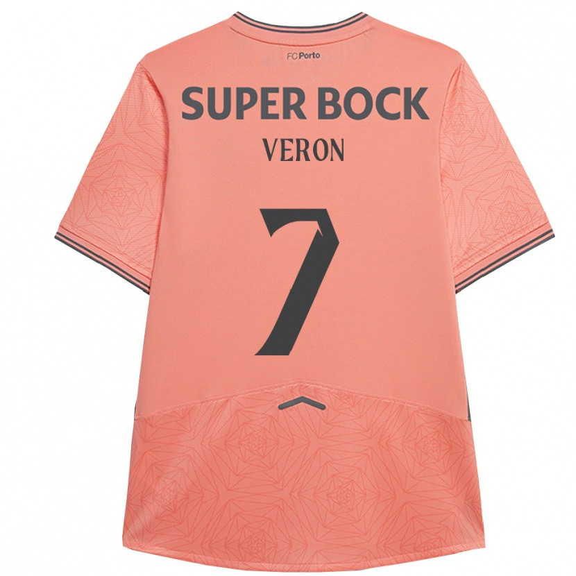 Danxen Mann Gabriel Veron #7 Rosa Marineblå Bortetrøye Drakt Trøye 2025/26 Skjorter T-Skjorte