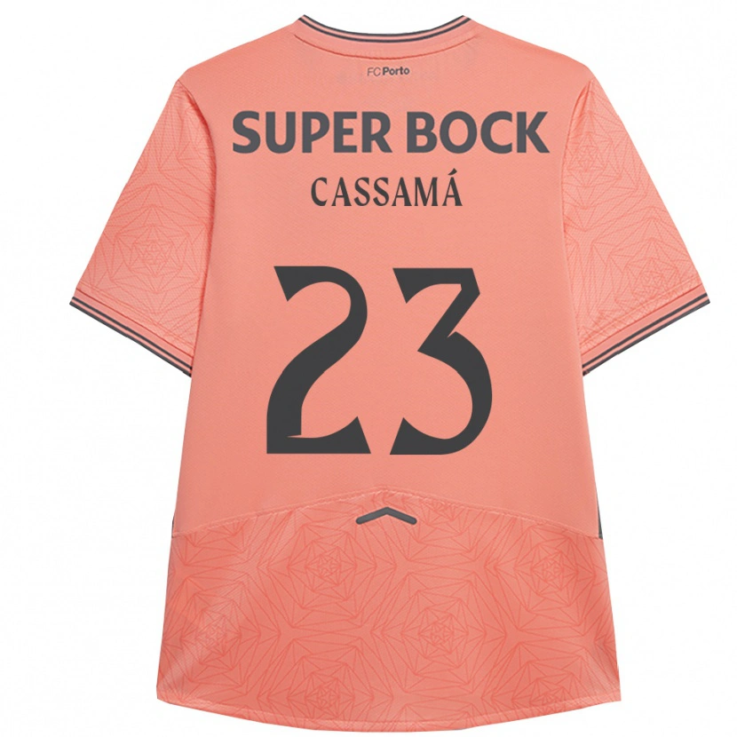 Danxen Mann Abdu Cassamá #23 Rosa Marineblå Bortetrøye Drakt Trøye 2025/26 Skjorter T-Skjorte