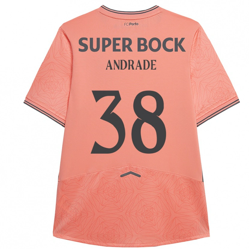 Danxen Mann Fernando Andrade #38 Rosa Marineblå Bortetrøye Drakt Trøye 2025/26 Skjorter T-Skjorte