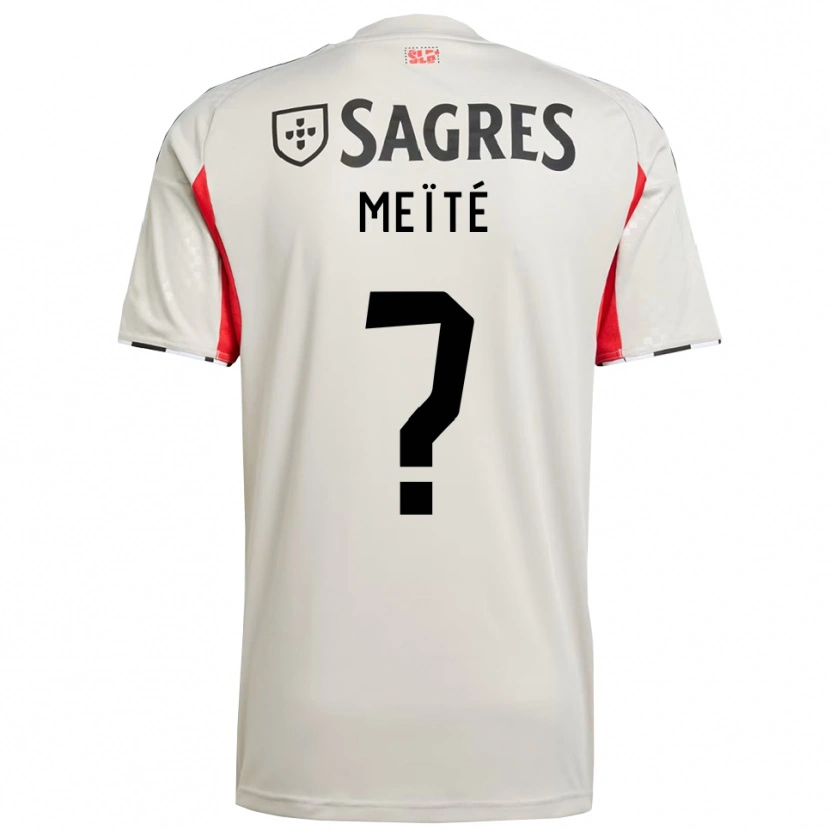 Danxen Mann Soualiho Meïté #0 Off White Rød Bortetrøye Drakt Trøye 2025/26 Skjorter T-Skjorte