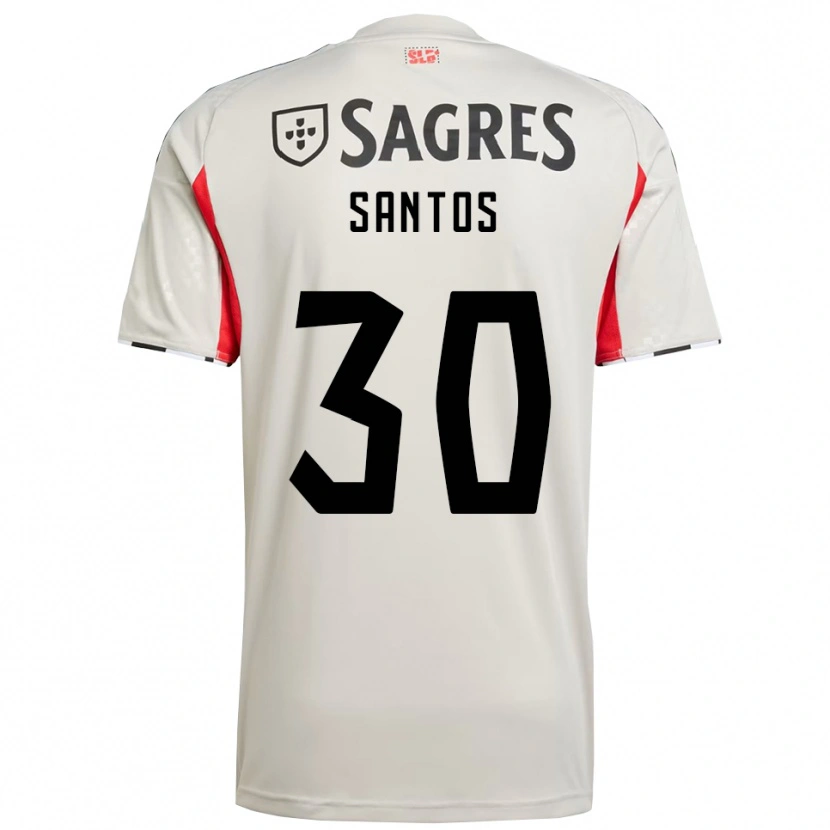 Danxen Mann Daniela Santos #30 Off White Rød Bortetrøye Drakt Trøye 2025/26 Skjorter T-Skjorte