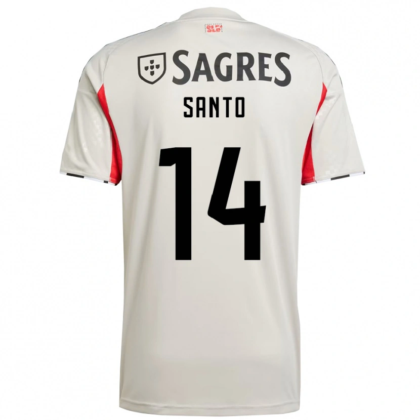 Danxen Mann Sandro Santo #14 Off White Rød Bortetrøye Drakt Trøye 2025/26 Skjorter T-Skjorte