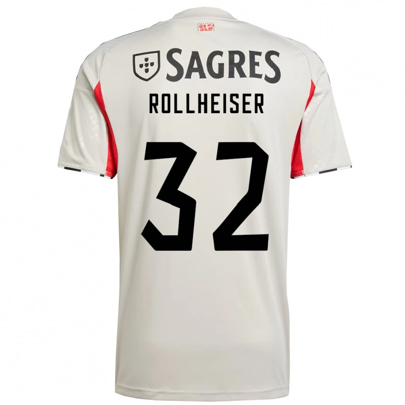 Danxen Mann Benjamín Rollheiser #32 Off White Rød Bortetrøye Drakt Trøye 2025/26 Skjorter T-Skjorte