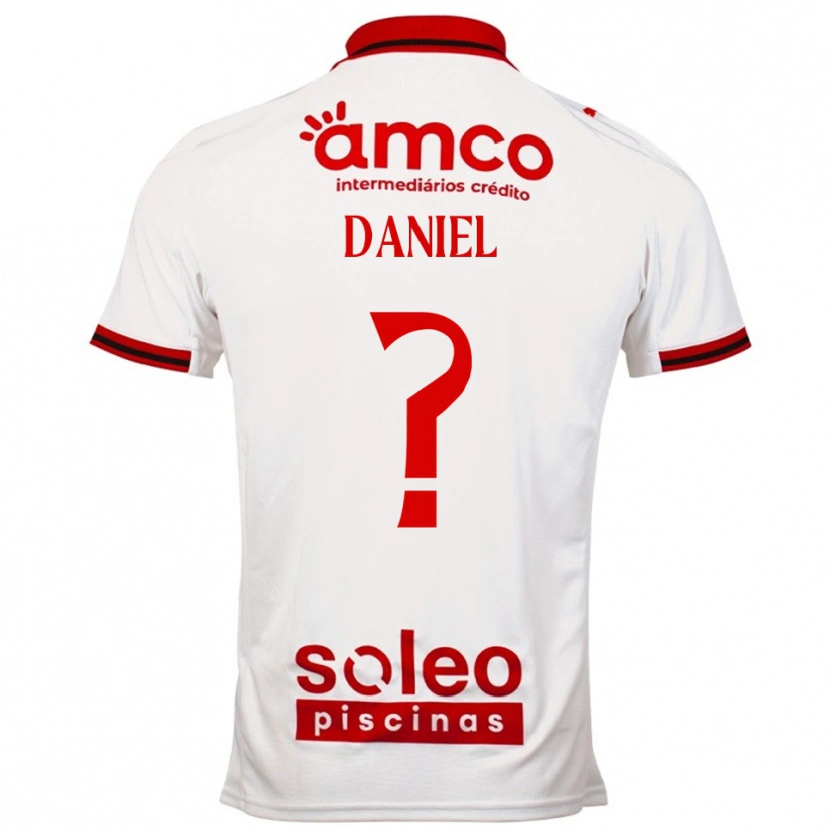 Danxen Mann Paulo Daniel #0 Hvit Rød Bortetrøye Drakt Trøye 2025/26 Skjorter T-Skjorte