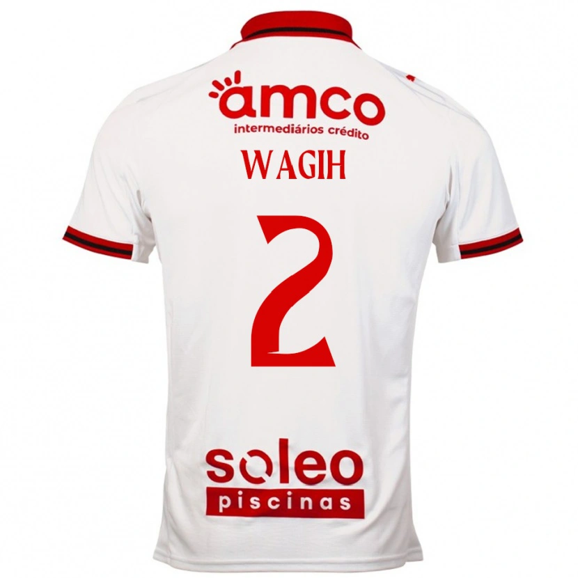 Danxen Mann Youssef Wagih #2 Hvit Rød Bortetrøye Drakt Trøye 2025/26 Skjorter T-Skjorte